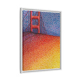 Sunny Side Bridge Matte Framed Canvas