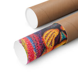 Leo Series Matte Poster — Vibrant Pointillism Wall Art