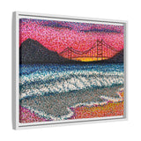 Ocean Beach Deluxe Framed Canvas Print