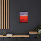 The Red Hill Matte Framed Canvas