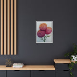 Carnation Flowers Framed Canvas