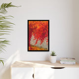 Autumn Blaze Framed Canvas Print