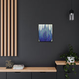 Purple Lit Gallery Shadowbox Canvas