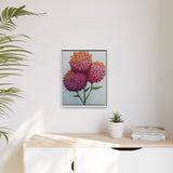Carnation Flowers Framed Canvas