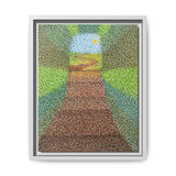 Beyond the Path Framed Matte Canvas