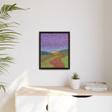 Round About Framed Matte Canvas