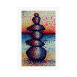 Red, White, and Balanced  - Matte Art Print