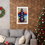 Red, White, and Balanced  - Matte Art Print