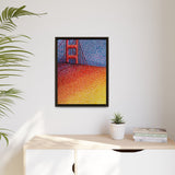 Sunny Side Bridge Matte Framed Canvas