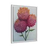 Carnation Flowers Framed Canvas