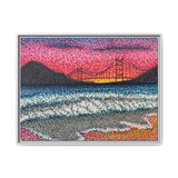Ocean Beach Deluxe Framed Canvas Print