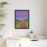 Round About Framed Matte Canvas