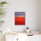 The Red Hill Matte Framed Canvas