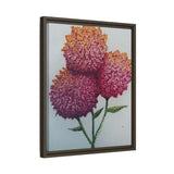 Carnation Flowers Framed Canvas