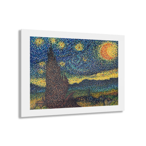 A Starry Night in Dots Acrylic Art Print