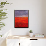 The Red Hill Matte Framed Canvas