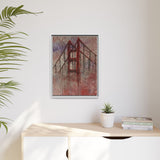 San Francisco Heights Matte Framed Canvas