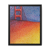 Sunny Side Bridge Matte Framed Canvas