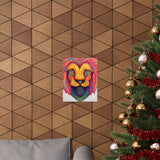 Leo Series Matte Poster — Vibrant Pointillism Wall Art