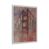 San Francisco Heights Matte Framed Canvas