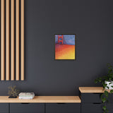 Sunny Side Bridge Matte Framed Canvas