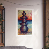 Red, White, and Balanced  - Matte Art Print