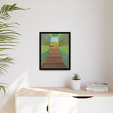 Beyond the Path Framed Matte Canvas