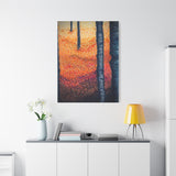 Fall Black Gallery Grade Canvas Print
