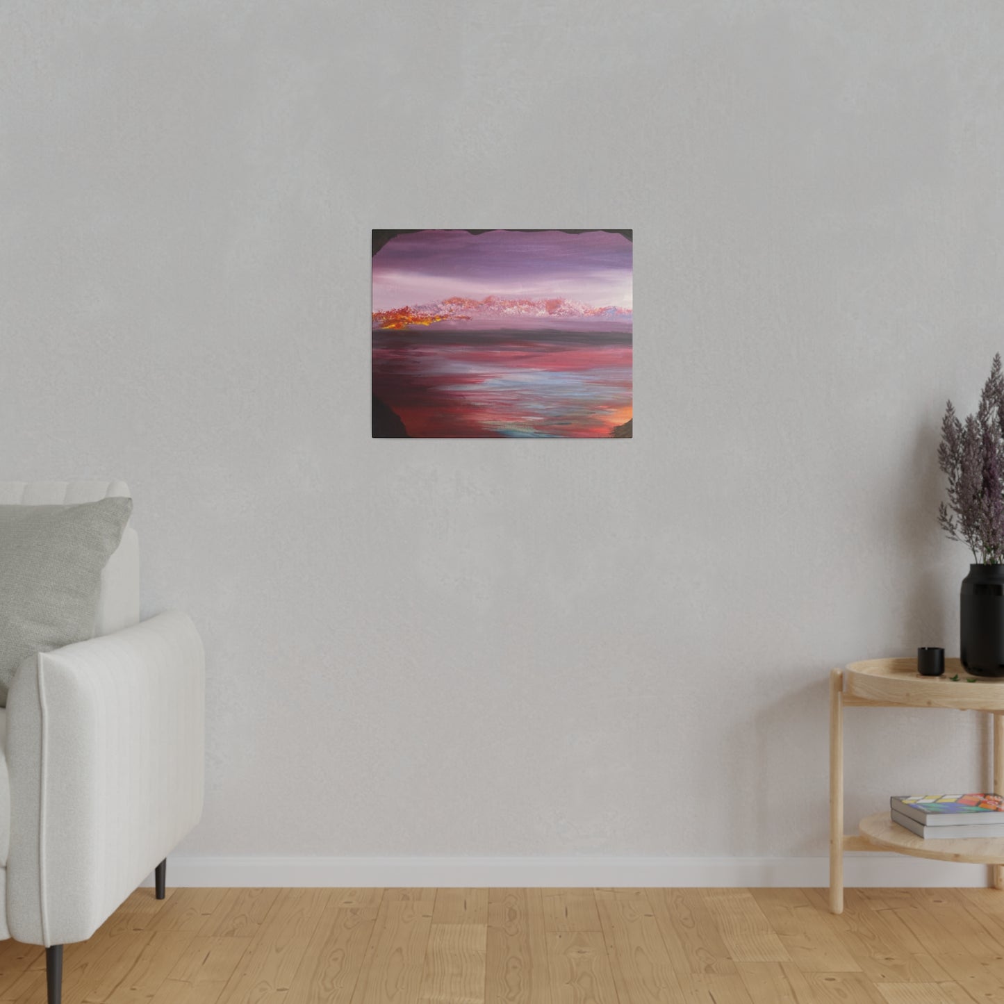 A Blended Evening Abstract Art Canvas Print