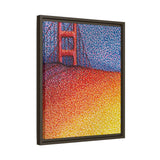 Sunny Side Bridge Matte Framed Canvas