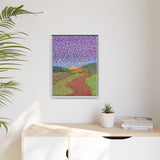 Round About Framed Matte Canvas