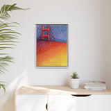 Sunny Side Bridge Matte Framed Canvas