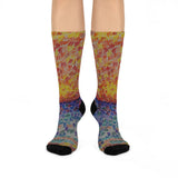 Criss-Cross Cushioned Socks