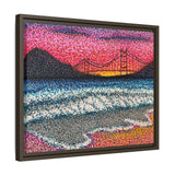 Ocean Beach Deluxe Framed Canvas Print