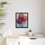 Carnation Flowers Framed Canvas