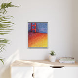 Sunny Side Bridge Matte Framed Canvas
