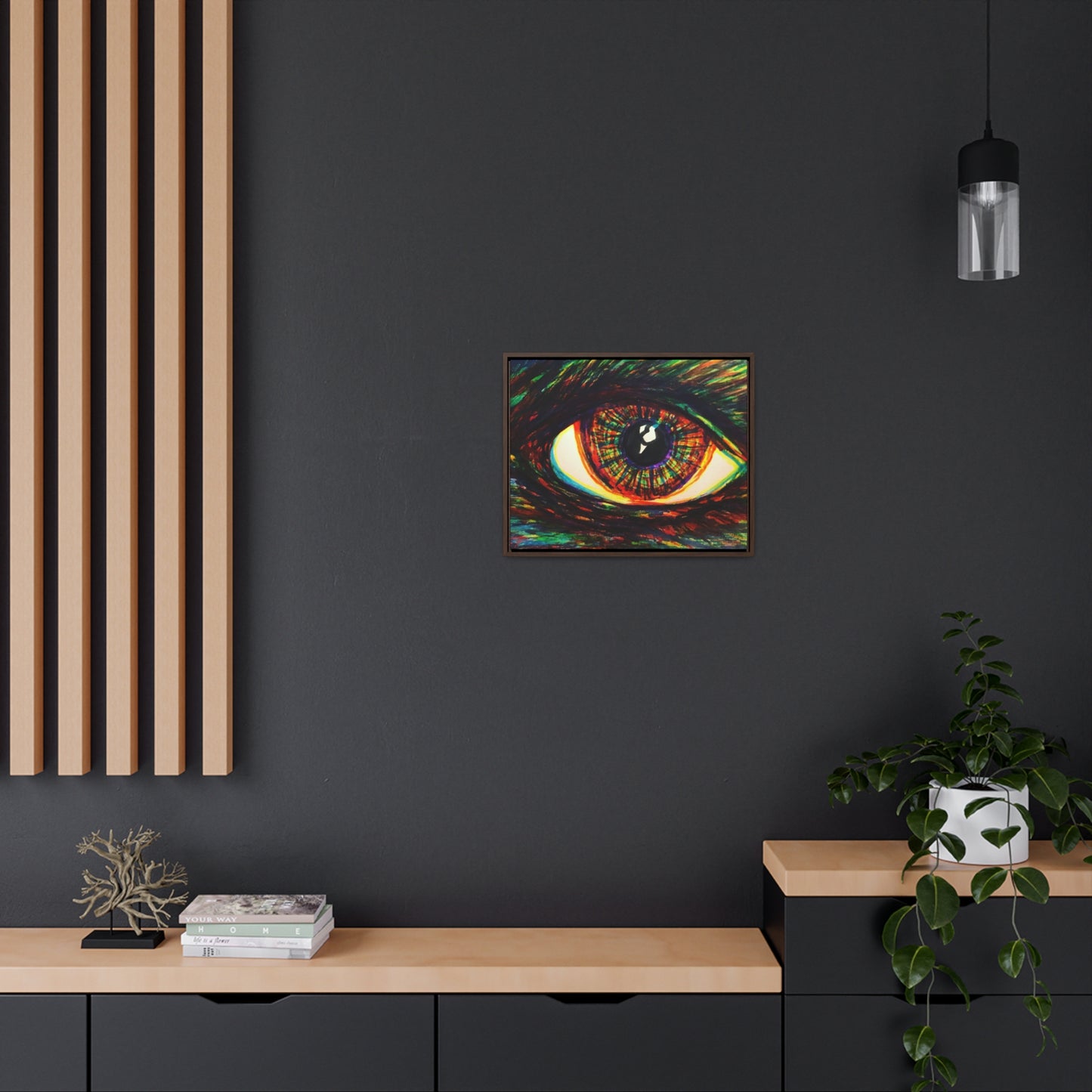 Eye. See. You. Horizontal Framed Premium Gallery Wrap Canvas