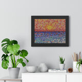 Criss Criss Horizon Framed Print