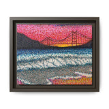 Ocean Beach Deluxe Framed Canvas Print