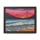 Ocean Beach Deluxe Framed Canvas Print
