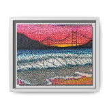 Ocean Beach Deluxe Framed Canvas Print