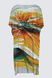 Orange Flower YK Kimono Wrap