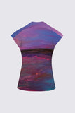 Purple Horizon Tamara V-neck Blouse