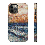 Pointillism Waves Tough Phone Case