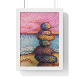 Stacked / AM Premium Framed Print