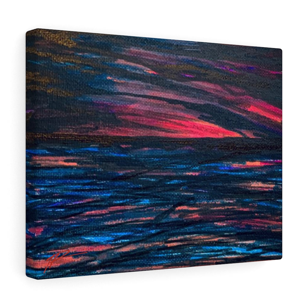 Black , Red, and Blue canvas print