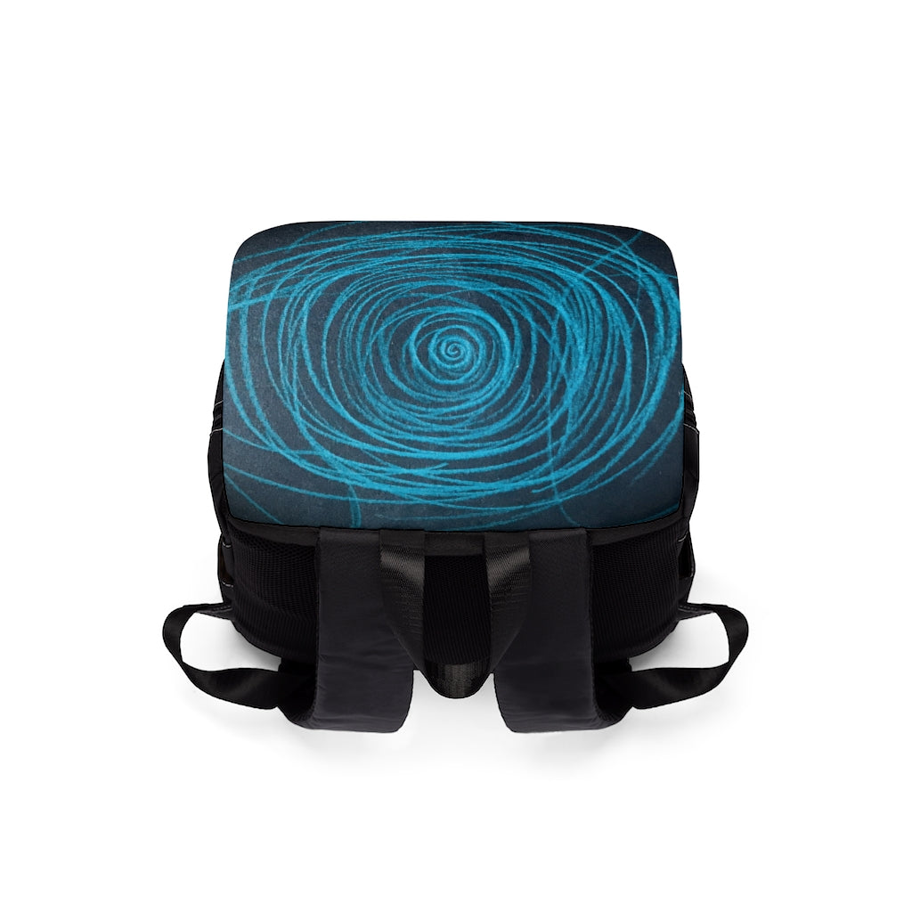 Spiraled Casual Shoulder Backpack