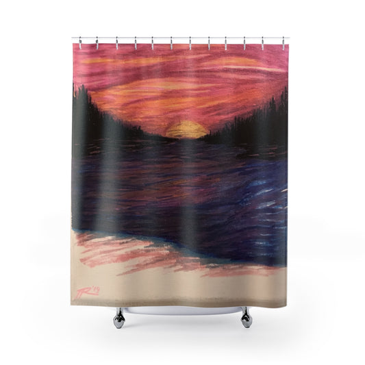 Pink Hue Shower Curtain