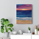 Beachy premium wraparound canvas print (Rise-or-Set? Series)