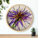 Purple Flower Wall Clock